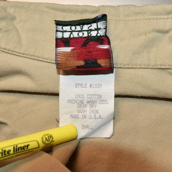 VINTAGE Ivory Coast Button Up Men's Small Work Shirt Hunting Dog USA Made Long - Picture 7 of 9